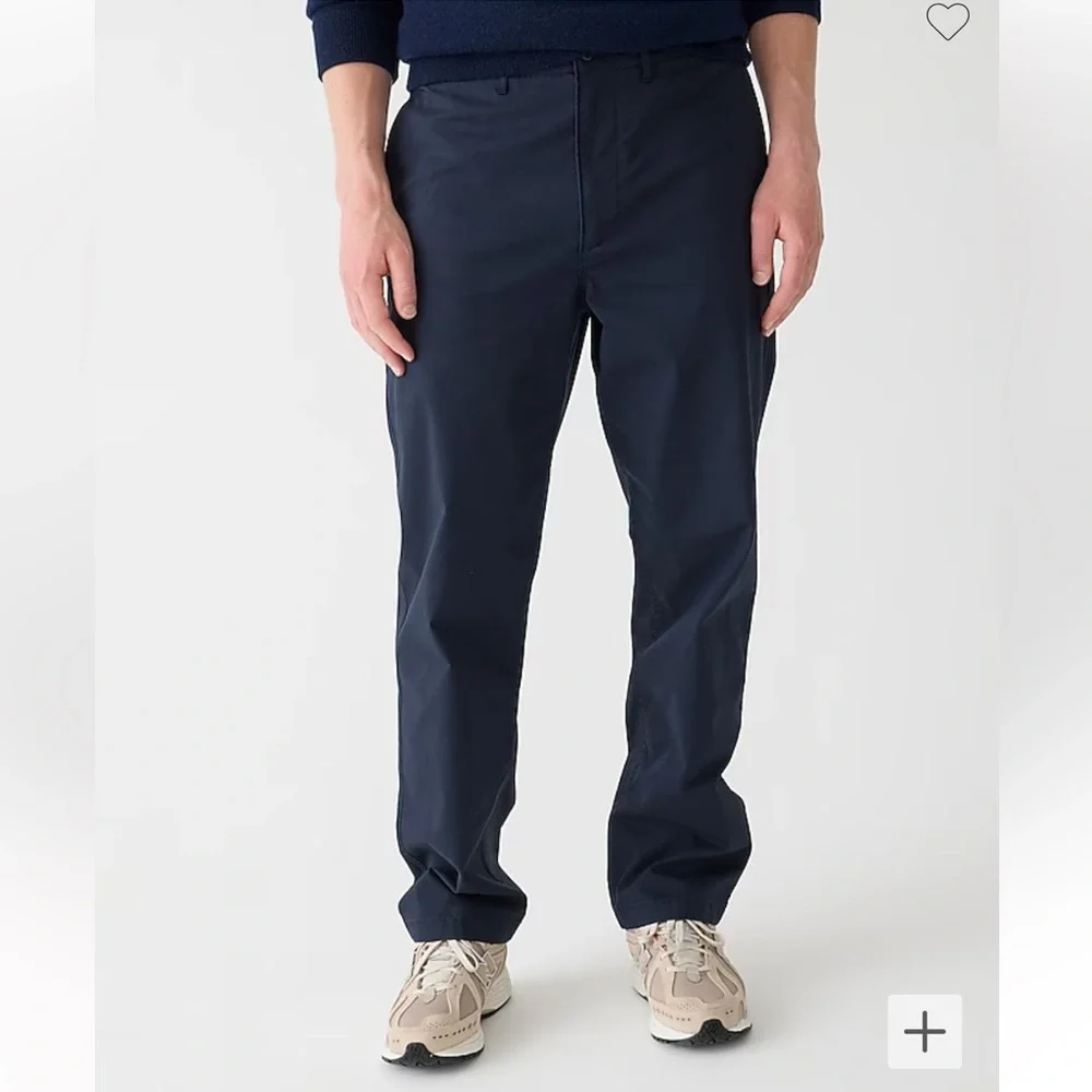 J. Crew Late Night Navy Relaxed-fit Utility Tech Twill Pant Size 34